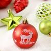 Återanvändbara Julkulor Glänsande Juldekorationer Okrossbara Julkulsdekorationer Set med Merry-skylt för Hemmet