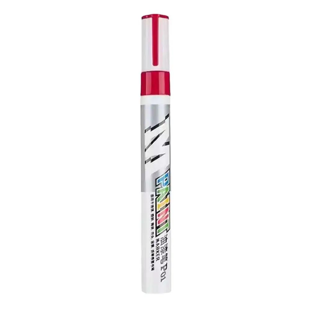 Car Paint Scratches Repair Brush Pen Waterproof Water Cars Paint Care Tread Tire Pen Tire White Waterproof Wheel Marker Oil I9W4