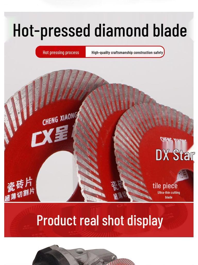75mm Diamond Tile Saw Blade for Angle Grinders - Ideal for Ceramic Floor Tiles and Grout Cutting