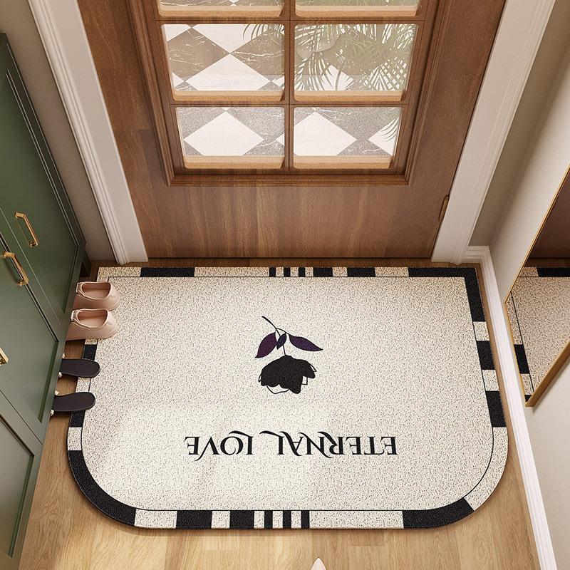 Modern Simple Lattice Porch Silk Ring Floor Mat Is Easy To Clean, And Can Be Freely Cut Into The Home Floor Mat Non-Slip Floor Mat