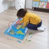 Puzzle monde magnétique en bois - janod - 92 pièces - dès 7 ans
