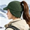Polar Fleece Earmuffs Hat for Men Warm Ear Protection Hat Casual Winter Baseball Cap  Autumn Winter