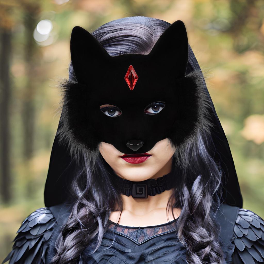 Fancy Dress Eye Halloween Fox for Holiday Wedding Parties