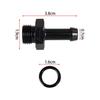 Fuel Line Hose Barb Connector Adapter: AN6/AN8 to 3/8" or 5/16" Rotary Joint with Internal Thread.