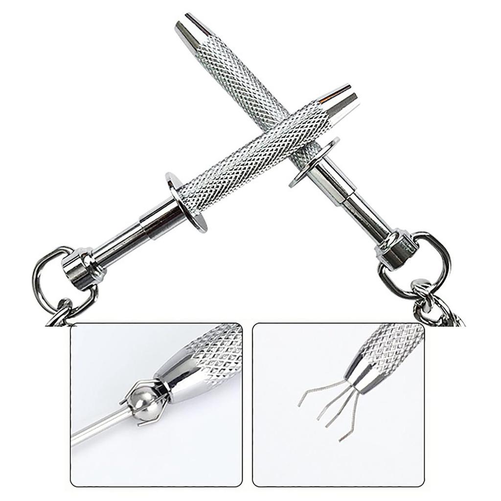 TSUBASI Nipple Clips with Stainless Bead Grabber 4th Nipple Nipple For SM Nipple Adult SM Nipple 1 Piece Chain, Steel, Design, Clip, Development,