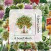 50 Pcs Cute Cartoon Transparent Forest Secret Stickers Natural Forest Plant Landscape Decal Laptop Phone Decoration Sticker