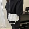 Stylish White Pu Shoulder Bag For Women Versatile Casual Commuter Fashionable Design