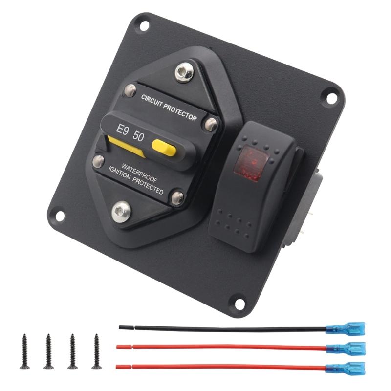 50A 100A 150A 200A 250A 300A Car Protections Circuit Breaker Fuses Holder DC12V-24V Waterproof Circuit Protector