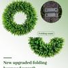 Simulation Of Frost Grass Vine Circle Bottom With Green Plants, Water Grass Vine Circle Flower Wreath