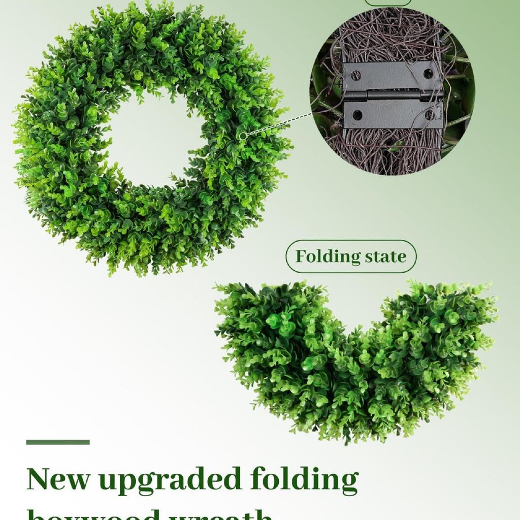 Simulation Of Frost Grass Vine Circle Bottom With Green Plants, Water Grass Vine Circle Flower Wreath