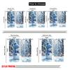 Set Of 2 Flat Printing Drapes Snowman Polyester Without Electricity Use Holiday Parties Home Decor Studio Props Curtain Made
