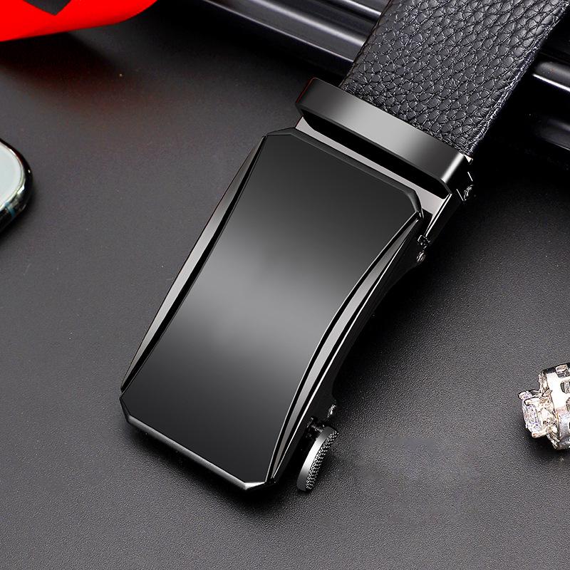 

Men s Premium Genuine Cowhide Belt with Alloy Automatic Buckle 120 cm