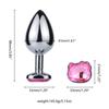Stainless Cat Face Jewel Base Anal Plug Holle Kitty Cat Butt Plug Metal Prostate Massager Anus Stimulator Dildos Adult Sex Toys