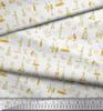 Soimoi Japan Crepe Satin Fabric Scientific Lab Equipments Education Theme Fabric Prints By metre 42 Inch