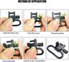 QD Sling Swivel Strap Buckles Kit Tactical Rifle Sling Swivels Mount Adapter Detachable Sling Mount Ring for Outdoor