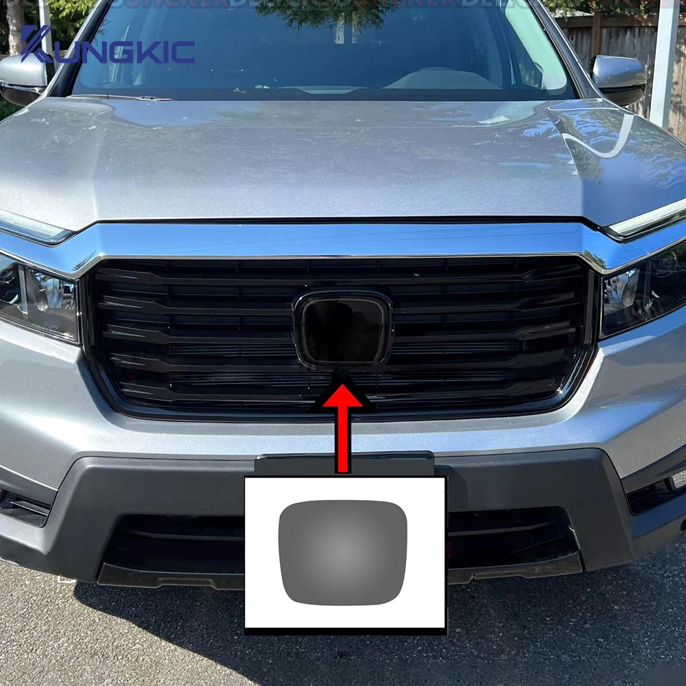 Car Front on Emblem Pre Cut Dark Smoked tpu PPF Protection Film For Honda Ridgeline 2019-2025 Anti-scratch Exterior Accessories