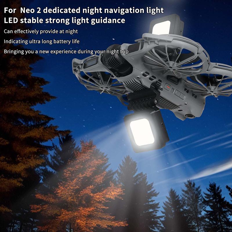 For Neo 2 Led Night Flight Light Drone Navigation Searchlight Drone Rechargeable Flying Lamp Drone Lighting Accessories