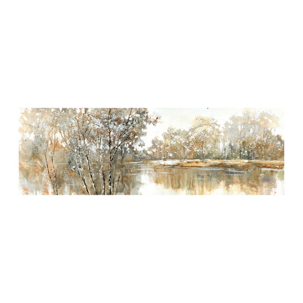 

Абстрактный пейзаж, масляная живопись, постеры и принты, настенное искусство, холст, живопись, картины с деревьями и озерами для гостиной 20x60cm