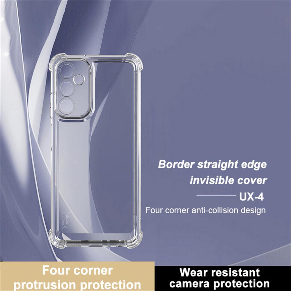 IMAK UX-4 Series for Samsung Galaxy A05s 4G Case Straight Frame Four Corner Shockproof Clear TPU Cover