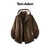 TOM ADAM Men's American Retro Stand Collar Jacket