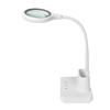 Mehrzweck-Schreibtischlampenlupe mit 5-facher Vergrößerung, drei Lichteinstellungen und USB-Aufladung zum Basteln und Lesen