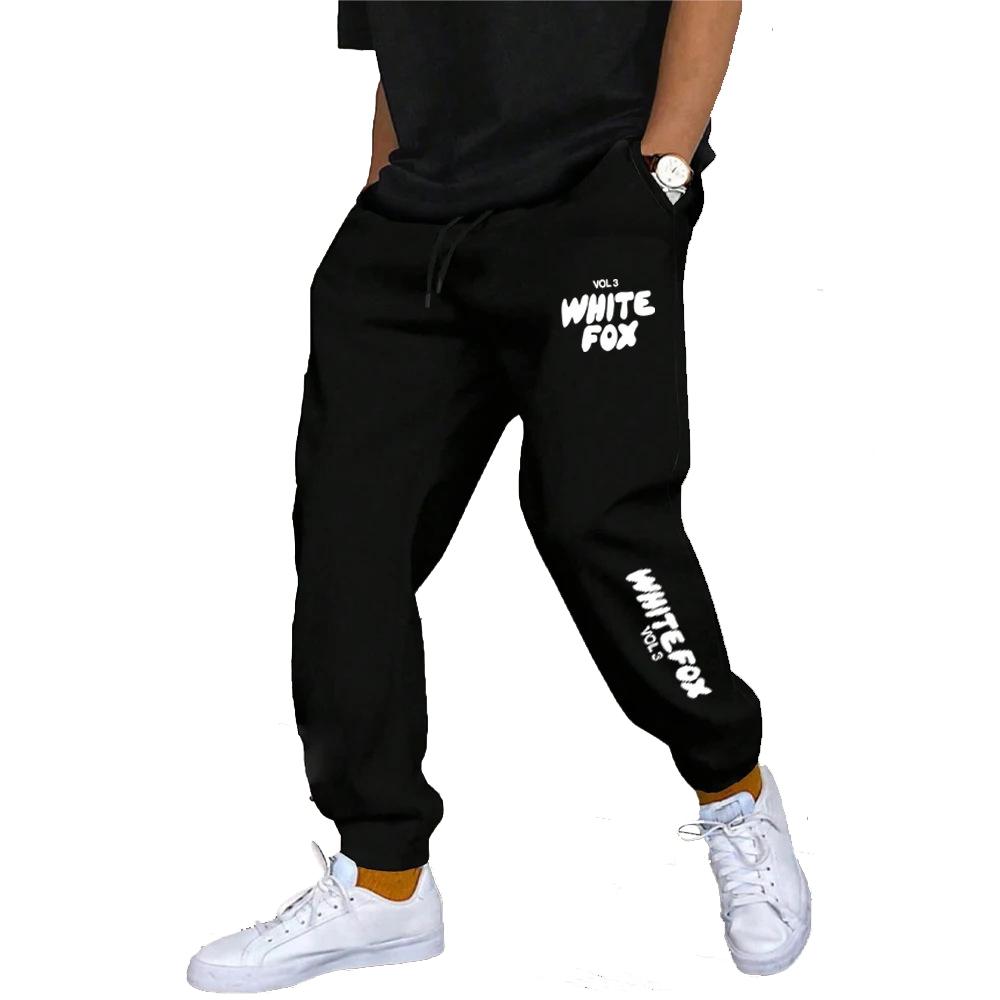White Fox Joggers Fashion Baggy Pants Men Woman Casual Sweatpants Comfortable Fitness Trousers Womens Soft 2024New Versatile