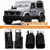 Ponteira de Escape Quadrada em Aço Inoxidável para Modelos Diesel Land Rover Defender 90/110.