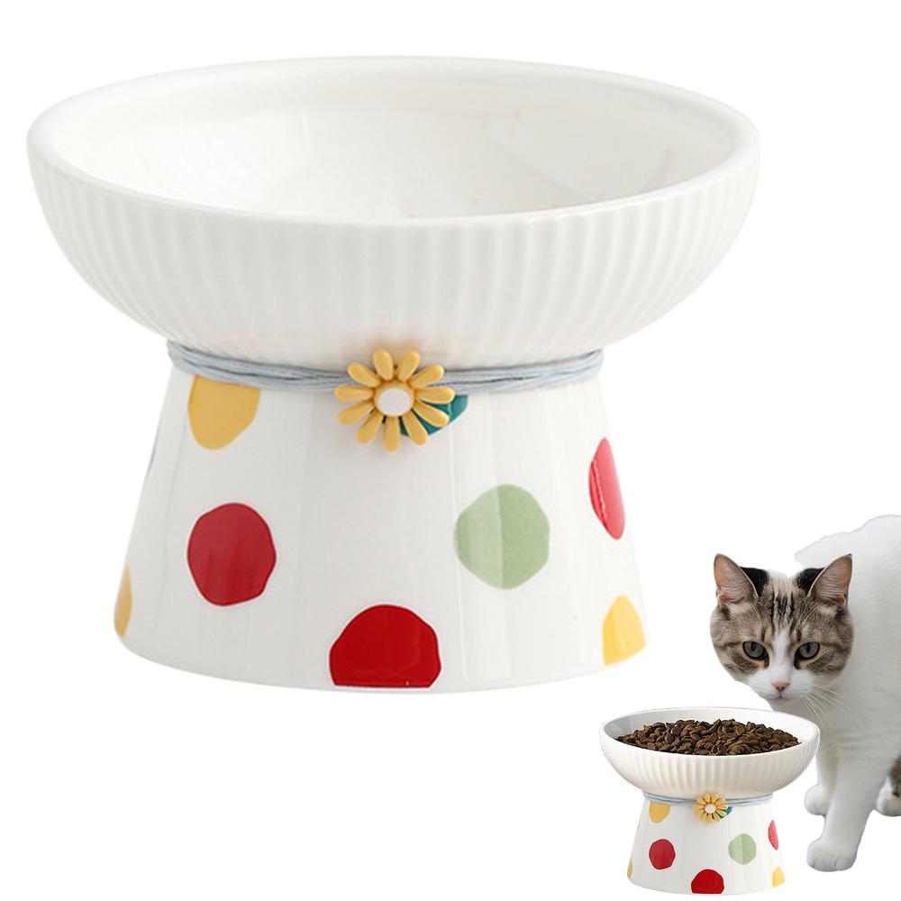 Elevated Cat Food Bowl Ceramic Water Bowl Cats Small Dogs Feeding Dish 330ml Ceramic Water Bowl Cats Small Dogs Feeding Dish For