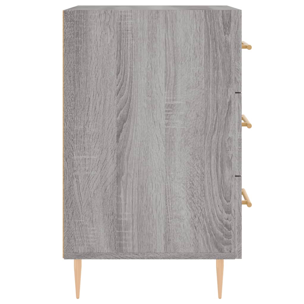 Nightstand Gray Sonoma 40x40x66 cm Particleboard