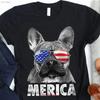 French Bulldog 4th of July T Shirt S Fourth  Vintage Washed Designer Clothes Comfortable Streetwear Breathable Fashion Casual