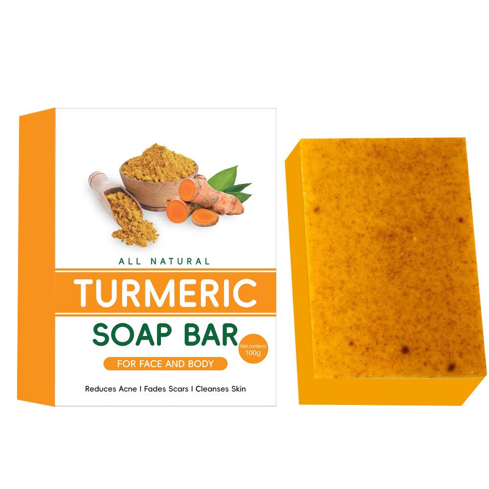 European & American Style Turmeric, Lemon, Kojic Acid, Ginger Handmade Cold Process Soap for Bath & Face