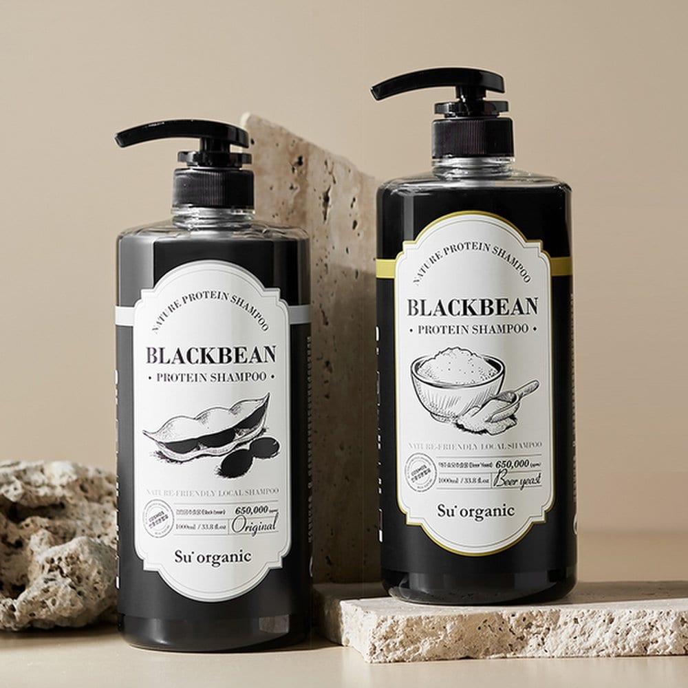 SUORGIANC Large Capacity Black Bean Protein Shampoo 1000ml 3 Types to Choose from