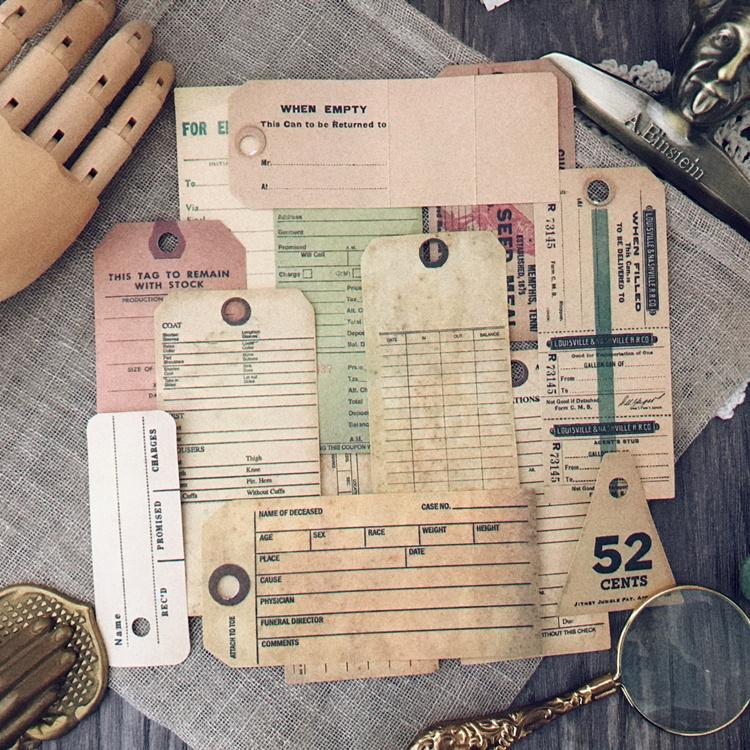 

13шт Винтаж Ретро Бумага Бирки Для Дневник Журнал Планировщик Скрапбук Скрапбукинг