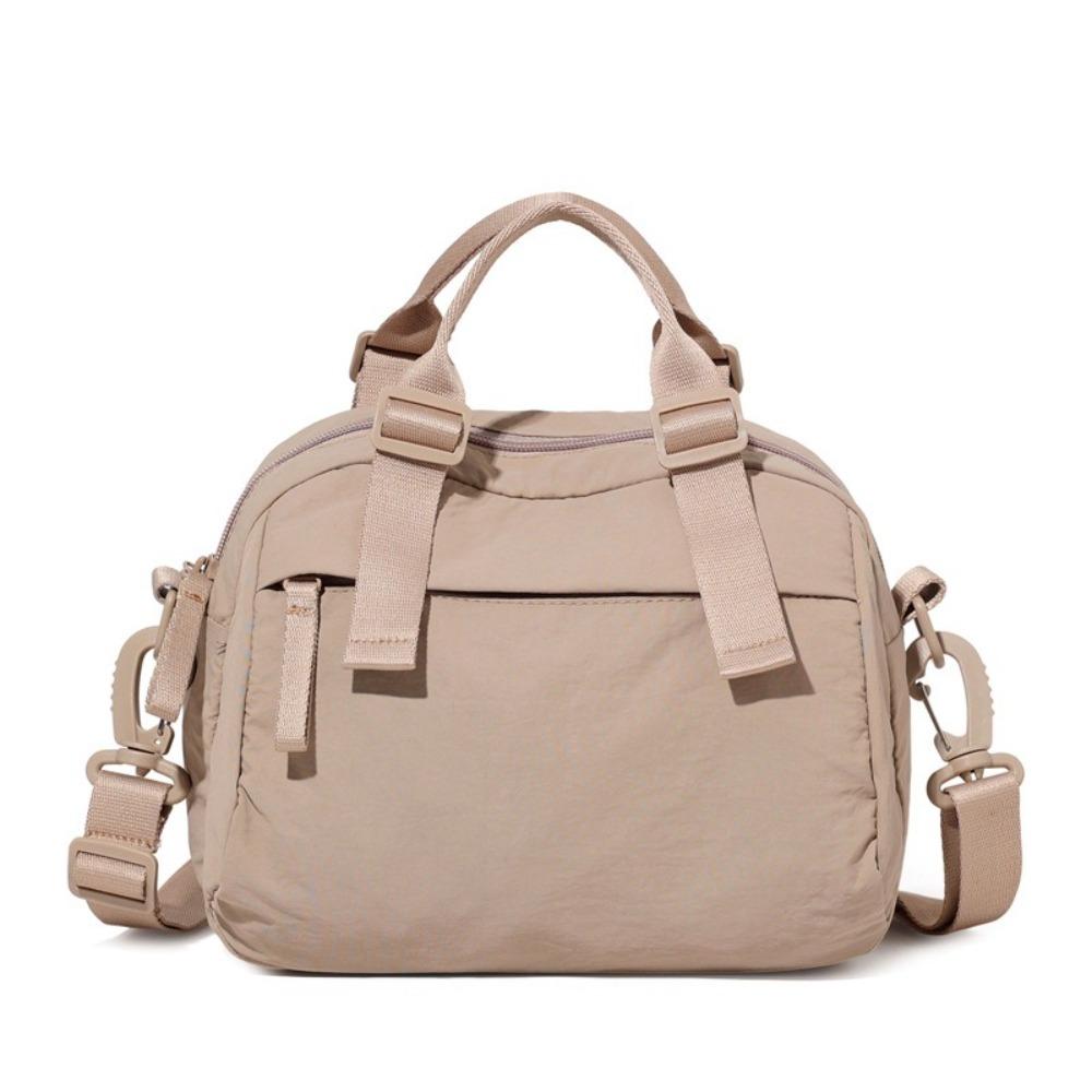 Large Capacity Women Shoulder Bag Lightweight Korean Style Messenger Bag Adjustable Straps Handbag Nylon Crossbody Bag Outdoor