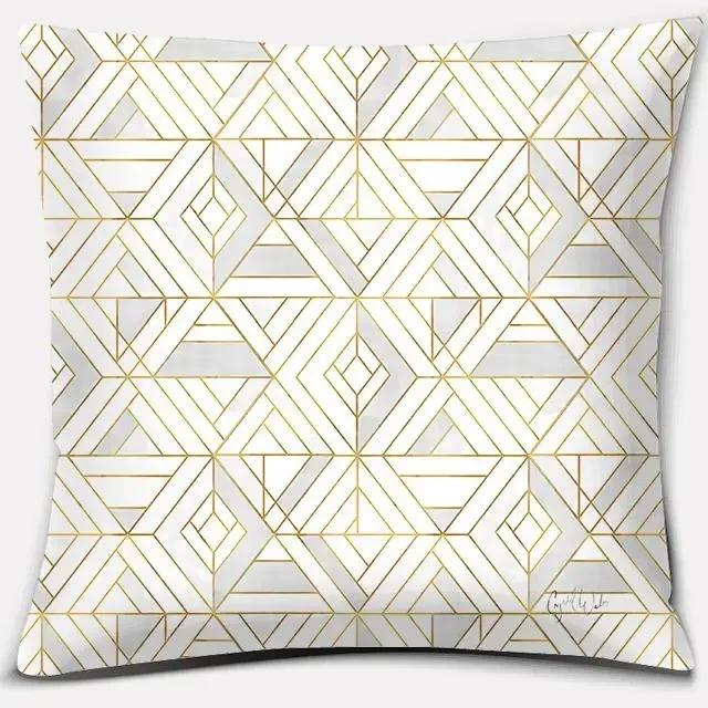 Geometric Figure Polyester Pillow Cushion Cover Car Home Ornaments Sofa Bed Decoration