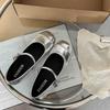 Flat-bottomed French Mary Jane single shoes women's shoes 2025 spring and autumn new summer silver small fragrant soft-soled ladyshoes women