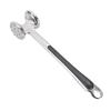 Meat Tenderizer Hammer, Zinc Alloy Solid Double-Sided Mallet with Stainless Steel Finish & Non-Slip Handle for Pounding