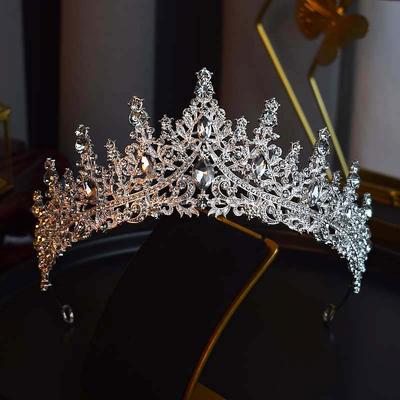 Couronne de Mariée Diadème Accessoires de Cheveux de Mariage Strass Reine Robe de Mariée Couronne Diadème de Banquet Luxe Léger