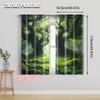 2pcs, Curtains Digital Printed  print Majestic Enchanted Forest Fabric (without rod) Decorations Clearance Use for Bedroom