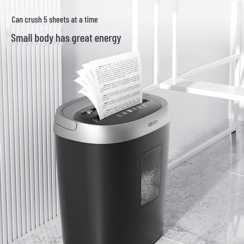 Deli P-4 Cross-Cut Desktop Paper Shredder CN plug (adapter included)