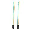 2pcs Bulb Base 12V Heat Resistant T5 LED Light Bulb Sockets with Wire for Industrial Equipment