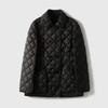 Double-breasted rhombus white goose down jacket women's high-end women's clothing short medium and long Pinghu winter goose down clothing