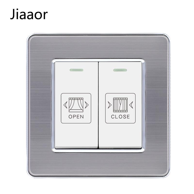 Padrão Europeu Tipo 86 Painel de Interruptor e Tomada de Parede Duplo em Aço Inoxidável com USB-C, Estilo Alemão, Montagem de Parede Embutida.