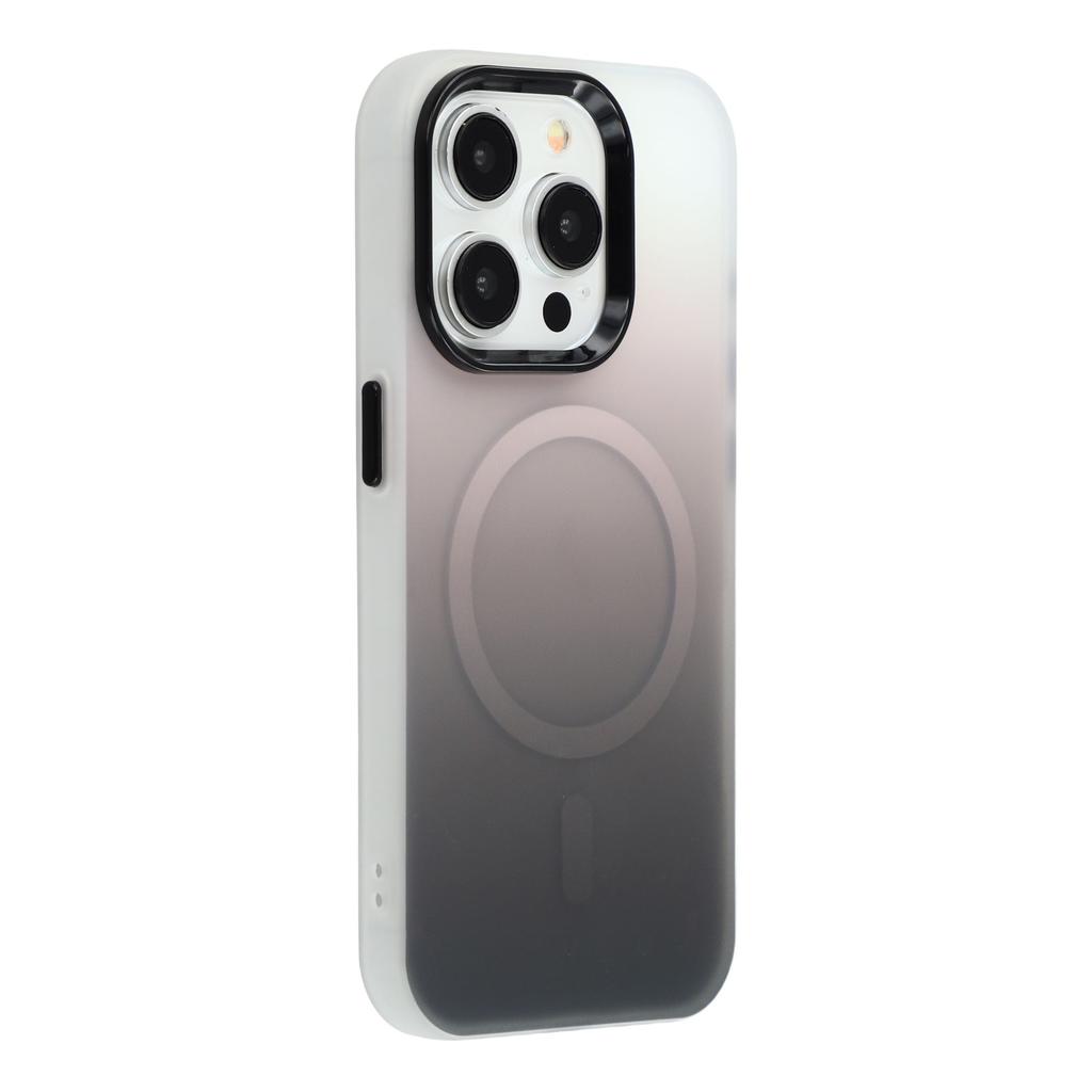For iPhone 15 Pro Case Compatible with MagSafe Gradient Frosted Design PC + TPU Phone Cover