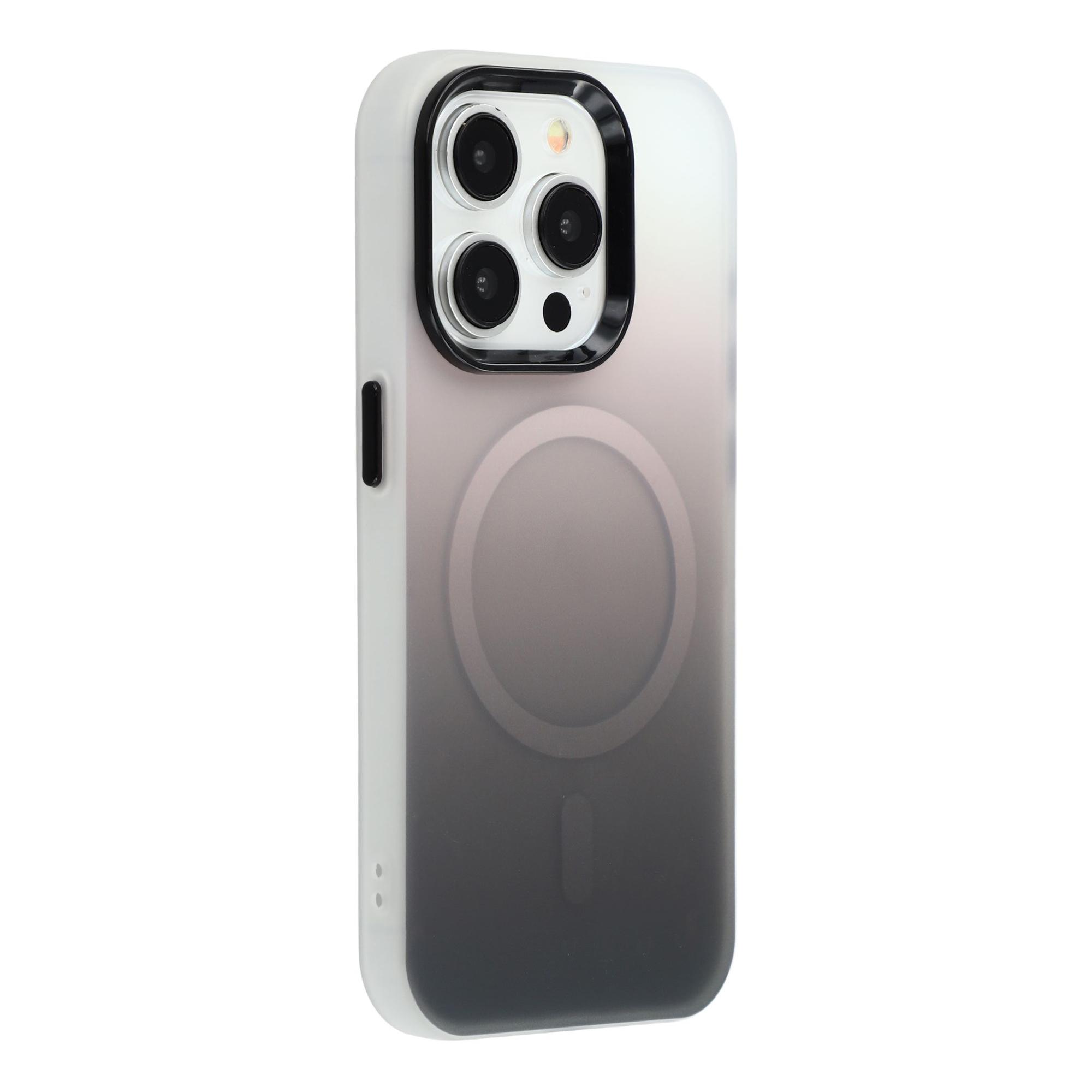 

For iPhone 14 Pro Max Case Compatible with MagSafe Gradient Frosted Design PC + TPU Phone Cover