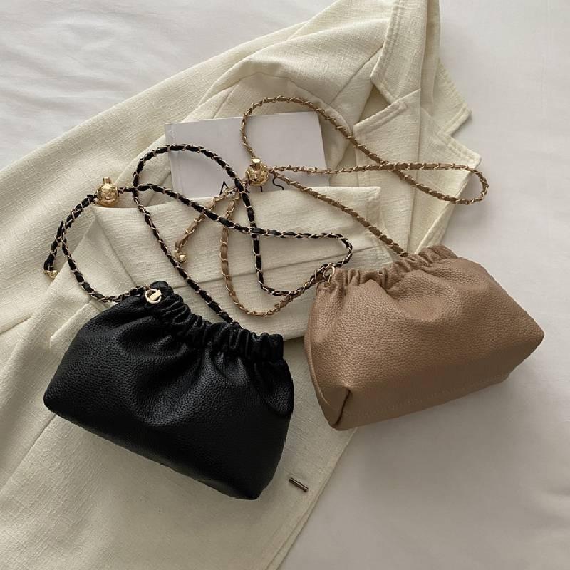 Stylish Pu Bucket Bag For Women 2024 Trendy Street Fashion Shoulder Bag In Multiple Colors