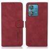 KHAZNEH For Motorola Moto G84 5G Case Textured Leather Wallet Stand Phone Cover