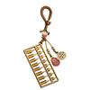 Sturdy Metal Materials Small Abacus Keychain Decoration Portable for Enhancing Prosperity and Attracting Wealth