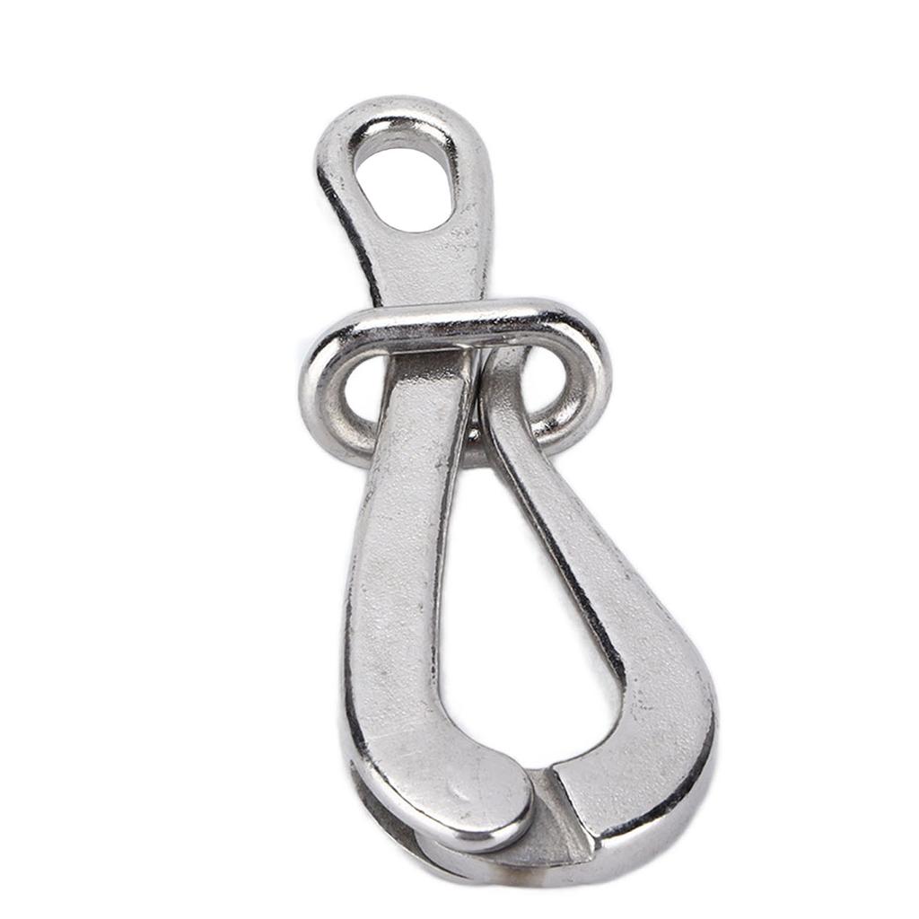 4in Quick Release Hook for Lifeboats 316 Stainless Steel Polished Antirust Boat Hardware Accessories