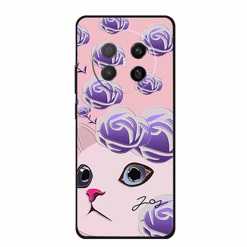3D Emboss Case For Huawei Mate 70 Air 5G Phone Case Coque Flowers Silicone Soft Back Cover For Huawei Mate 70 Air 2025 Case Capa